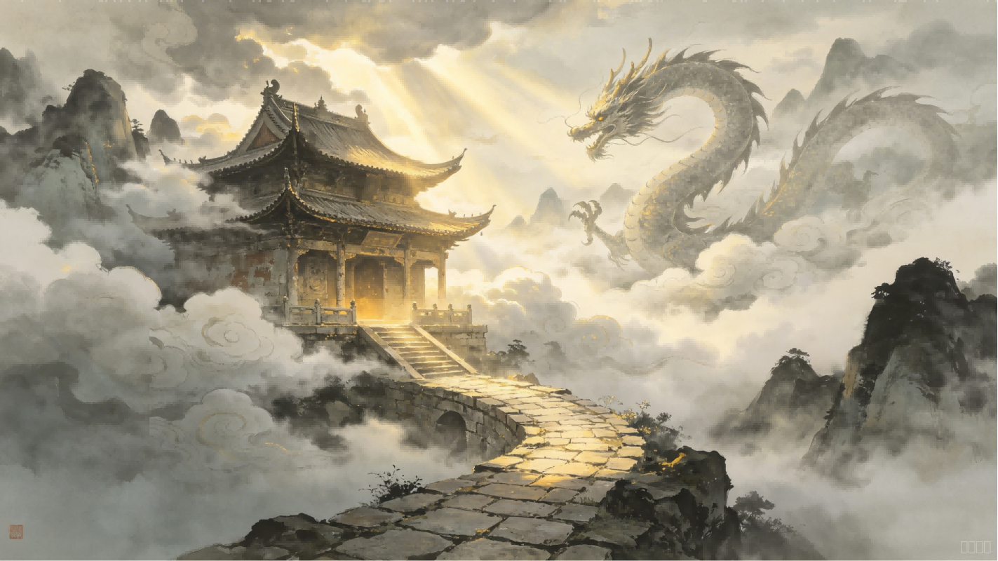 第六景：栖云龙窟 —— 云雾里藏着的一条黑龙